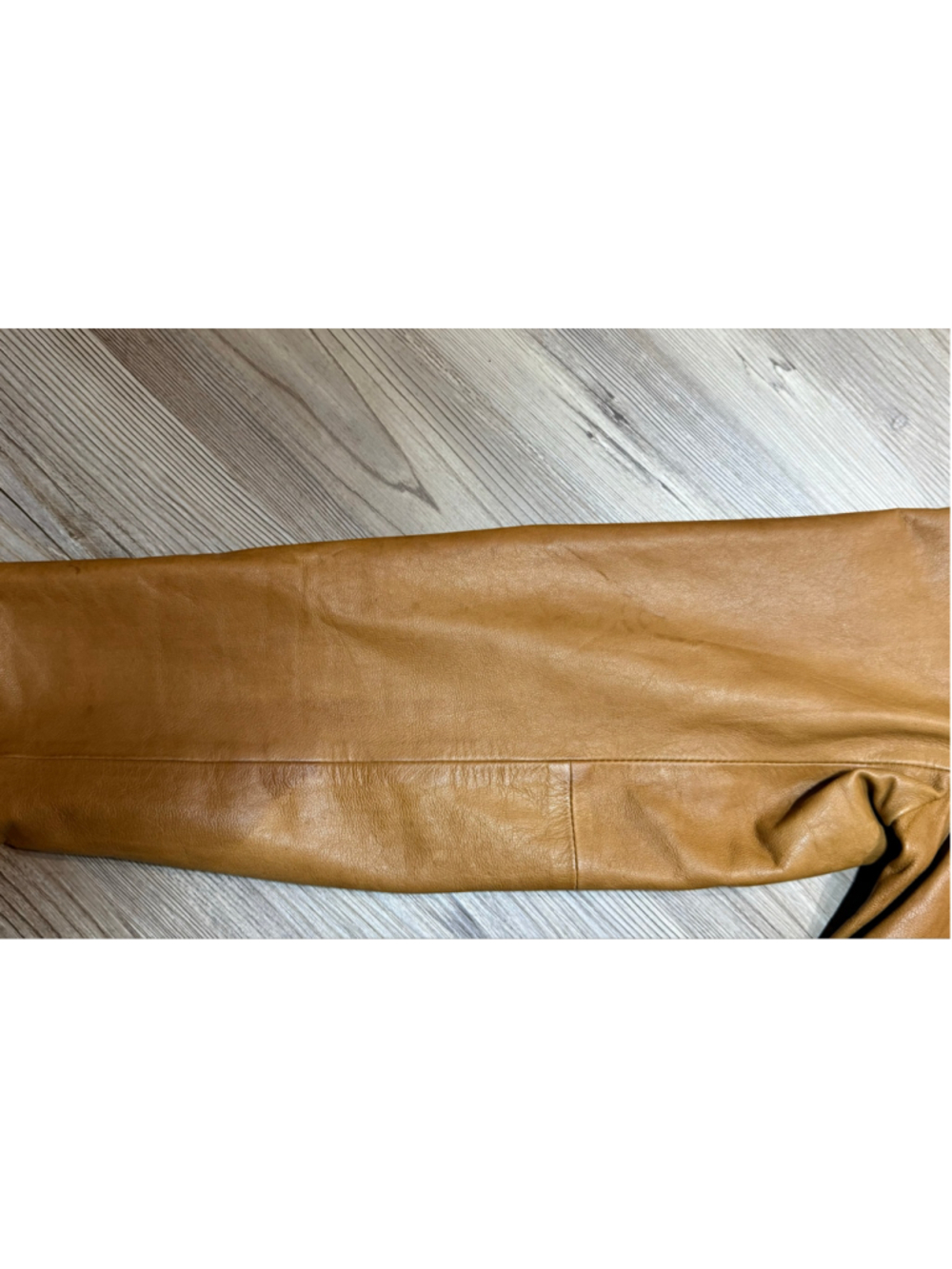 Women's Vince Scuba Brown Leather Asymmetrical Zip Jacket L - Picture 8 of 15